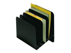 Steelmaster Slanted Vertical File Organizer - 12" H x 11" W x 9.3" D - Black, 1 Each (264S6BLA) Steelmaster Slanted Vertical File Organizer - 12" H x 11" W x 9.3" D - Black, 1 Each (264S6BLA)