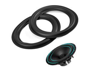 1pcs Black Zerone 10inch Perforated Rubber Speaker Foam Edge Subwoofer Surround Rings Replacement Parts for Speaker Repair or DIY 