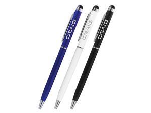 Craig Capacitive Stylus Ballpoint Pen for iPad, iPhone and Capacitive Touch Display, 3-Pack (CCA4037) Craig Capacitive Stylus Ballpoint Pen for iPad, iPhone and Capacitive Touch Display, 3-Pack (CCA4037)