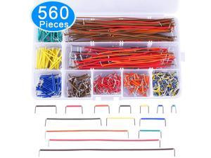 AUSTOR 560 Pieces Jumper Wire Kit 14 Lengths Assorted Preformed Breadboard Jumper Wire with Free Box