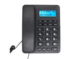 JeKaVis J-P02 Large Button Corded Phone for Elderly with Speakerphone Amplified Phones Support Speed Dial/Wall Mountable White 