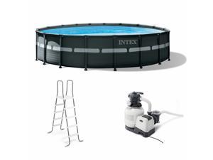 Intex 18Ft x 52In Ultra XTR Frame Round Above Ground Swimming Pool Set with Pump