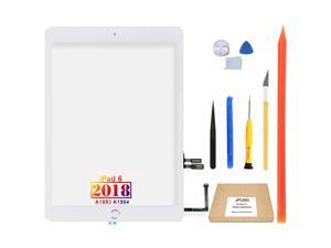 JPUNG Touch Screen Replacement for iPad 6 6th Gen Digitizer 2018 9.7", Only for iPad 6th Generation A1893 A1954, with Home Button(No Touch IC), Full Repair Kit JPUNG Touch Screen Replacement for iPad 6 6th Gen Digitizer 2018 9.7", Only for iPad 6th Generation A1893 A1954, with Home Button(No Touch IC), Full Repair Kit