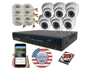 Sikker 8 channel Full 1080P DVR 6 pcs 2 Megapixel Security Camera System 2TB HDD Sikker 8 channel Full 1080P DVR 6 pcs 2 Megapixel Security Camera System 2TB HDD