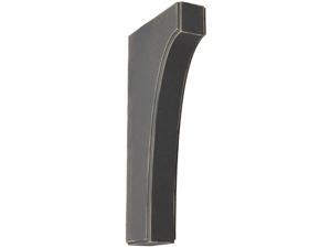 Ekena Millwork BKTWD02X06X12CVBL Clarksville Vintage Decor Bracket, 1 3/4"W x 6"D x 12"H, Black Ekena Millwork BKTWD02X06X12CVBL Clarksville Vintage Decor Bracket, 1 3/4"W x 6"D x 12"H, Black