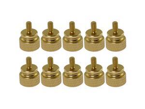 ToToT 10pcs 6#-32 Anodized Aluminum Hand-Tighten Computer Case Thumb Screws Gold ToToT 10pcs 6#-32 Anodized Aluminum Hand-Tighten Computer Case Thumb Screws Gold
