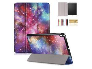 New iPad Air 3rd Gen 2019 / iPad Pro 10.5 2017 Case, Casii Slim Lightweight Protective Trifold Stand Smart Cover with Multi Angle Viewing [Auto Wake/Sleep] for iPad Air 10.5 Inch 2019, Galaxy