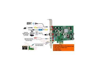 All-In-1 TV Tuner DVR PCI Express Card W/ RF Coax RCA Video Input + FM Antenna