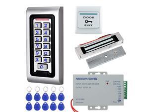 Password Door Access Control+Embedded Magnetic Lock+Remote Waterproof RFID Card 