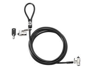 NEW HP 1AJ39UT Nano Keyed Cable Lock - Vinyl Galvanized Steel 6 ft For Notebook NEW HP 1AJ39UT Nano Keyed Cable Lock - Vinyl Galvanized Steel 6 ft For Notebook