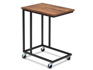 Seville Classics Mobile Laptop Desk Cart Rich Cherry Model