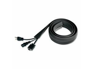 Innovera Floor Sleeve Cable Management, 2.5" x 0.5" Channel, 72" Long, Black Innovera Floor Sleeve Cable Management, 2.5" x 0.5" Channel, 72" Long, Black