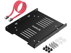 Inateck SSD Mounting Bracket 2.5 to 3.5 Adapter with SATA Data Cable, SA04006 Inateck SSD Mounting Bracket 2.5 to 3.5 Adapter with SATA Data Cable, SA04006