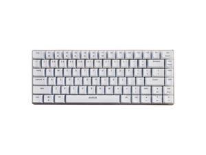 AJAZZ Mechanical Keyboard Portable 82 Keys Blue Switches-White-No Light AJAZZ Mechanical Keyboard Portable 82 Keys Blue Switches-White-No Light