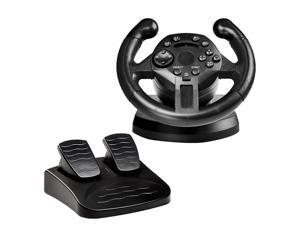 Driving Game Racing Steering Wheel + Brake Pedals USB Vibration for PS3/PC Driving Game Racing Steering Wheel + Brake Pedals USB Vibration for PS3/PC