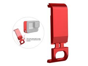 Battery Lid Door Cover with Charging Port for GoPro Hero9 Camera Red