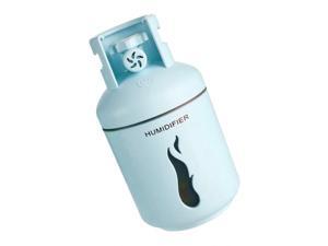 Gas Tank Shape USB House Humidifier & Colorful Night Light Blue Gas Tank Shape USB House Humidifier & Colorful Night Light Blue