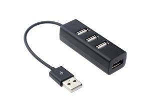 4-Port USB 2.0 Hub w/ High Speed Adapter ON/OFF Switch for PC Splitter black 4-Port USB 2.0 Hub w/ High Speed Adapter ON/OFF Switch for PC Splitter black