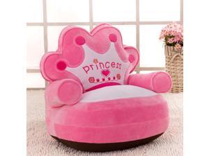 Cute Kids Beanbag Chair Cover Children Seat Sofa Slipcover Pink Crown Cute Kids Beanbag Chair Cover Children Seat Sofa Slipcover Pink Crown