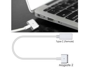 USB 31 Type C USB C Laptop Charger Power Adapter Converter USB Type C Female to Magsafe 2 TTip Power Adapter Cable for Apple MacBook A1435 A1436 A1466 A1465 MD223