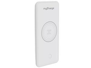MyCharge Unplugged Qi Wireless Dual USB Port 10000mAh Power Bank, Recharges Via Micro-USB Cable or Wireless, White MyCharge Unplugged Qi Wireless Dual USB Port 10000mAh Power Bank, Recharges Via Micro-USB Cable or Wireless, White