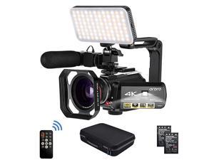Camcorder 4k Video Camera HD 1080P 60FPS Vlog Camera IR Night Vision Video Recorder 31 IPS WiFi Camcorder with Microphone LED Light WideAngle Lens Handheld Holder and Carrying Case Camcorder 4k Video Camera HD 1080P 60FPS Vlog Camera IR Night Vision Video Recorder 31 IPS WiFi Camcorder with Microphone LED Light WideAngle Lens Handheld Holder and Carrying Case