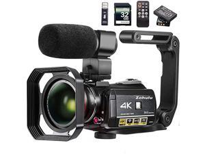 Video Camera 4K Camcorder WiFi Ultra HD Vlog Camera for YouTube 31 IPS Screen 30X Digital Zoom Night Vision Video Recorder with Microphone Wide Lens Lens Hood 32GB SD Card 2 Batteries Video Camera 4K Camcorder WiFi Ultra HD Vlog Camera for YouTube 31 IPS Screen 30X Digital Zoom Night Vision Video Recorder with Microphone Wide Lens Lens Hood 32GB SD Card 2 Batteries