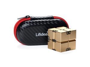 Metal Infinity Cube Anxiety and Autism Adult and Children. Infinity Turn Spin Cube EDC Fidgeting for ADD ADHD Fidget Cube New Version Fidget Finger Toys