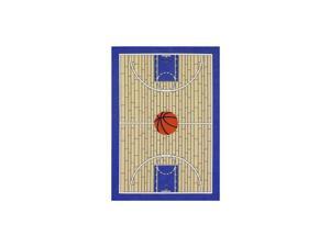 695 Blue 3x5 Basketball Court Kids Area Rug 33quotx5 695 Blue 3x5 Basketball Court Kids Area Rug 33quotx5