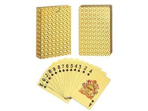 WR Waterproof Plastic Playing Cards Color Gold Foil Donald Trump Poker Deck Game 