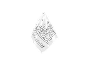 Bandana Party Accessory White Bandana Party Accessory White