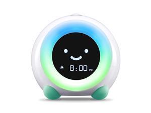 Mella Ready to Rise Childrens Sleep Trainer Alarm Clock Night Light and Sleep Sounds Machine Tropical Teal Mella Ready to Rise Childrens Sleep Trainer Alarm Clock Night Light and Sleep Sounds Machine Tropical Teal