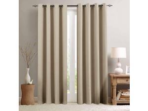 Vangao Room Darkening Curtains 95 inches Length Window Treatment Triple Weave Blackout Drapes for Bedroom 2 Panels Grommet Top Plum