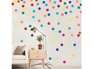 Stickers for Bedroom Living Room Polka Dot Decals for Kids Boys and Girls Multicolor 2inch 60 Circles