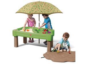 Cascading Cove Sand amp Water Table with Umbrella Kids Sand amp Water Play Table with Umbrella 6pc Accessory Set Included Green Cascading Cove Sand amp Water Table with Umbrella Kids Sand amp Water Play Table with Umbrella 6pc Accessory Set Included Green