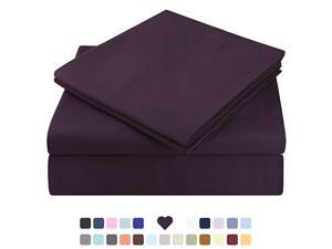 Bed Sheets Set Extra Soft Brushed Microfiber 1800 Bedding Sheets Deep Pocket Wrinkle amp Fade Free 4 PieceFullPurple Bed Sheets Set Extra Soft Brushed Microfiber 1800 Bedding Sheets Deep Pocket Wrinkle amp Fade Free 4 PieceFullPurple