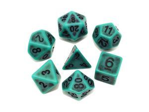 DND Dice Set Ancient RPG Dice for Dungeons and DragonsDampD Pathfinder MTG Tabletop Role Playing Game Polyhedral 7Die Dice Group Green DND Dice Set Ancient RPG Dice for Dungeons and DragonsDampD Pathfinder MTG Tabletop Role Playing Game Polyhedral 7Die Dice Group Green