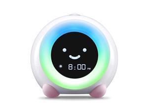 Mella Ready to Rise Childrens Trainer Alarm Clock Night Light and Sleep Sounds Machine Blush Pink Mella Ready to Rise Childrens Trainer Alarm Clock Night Light and Sleep Sounds Machine Blush Pink