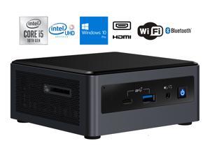 Intel NUC10i5FNH Home and Business Desktop (Intel i5-10210U 4-Core, 8GB RAM, 128GB m.2 SATA SSD + 500GB HDD (2.5), Intel UHD Graphics, Wifi, Bluetooth, 1xHDMI, 1xThunderbolt, SD Card, Win 10 Pro)