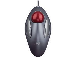 Logitech Trackman Marble Trackball Mouse – Wired USB Ergonomic Mouse for Computers, with 4 Programmable Buttons, Dark Gray