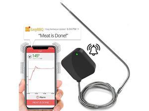 Smart Bluetooth BBQ Grill Thermometer Upgraded Stainless Probe Safe to Leave in Oven Outdoor Barbecue or Meat Smoker Wireless Remote Alert iOS Android Phone WiFi App PWIRBBQ40 Smart Bluetooth BBQ Grill Thermometer Upgraded Stainless Probe Safe to Leave in Oven Outdoor Barbecue or Meat Smoker Wireless Remote Alert iOS Android Phone WiFi App PWIRBBQ40