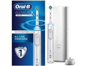 Oral-B Genius X Limited, Rechargeable Electric Toothbrush - White, B084PPQ7NF