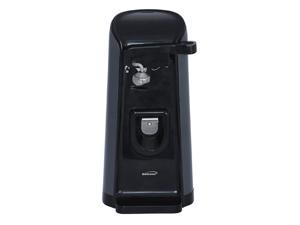Brentwood J-30B Tall Electric Can Opener with Knife Sharpener & Bottle Opener, Black