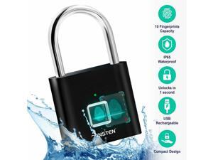Fingerprint Padlock Waterproof Smart Lock for Gym School Locker Bike Storage Box Fingerprint Padlock Waterproof Smart Lock for Gym School Locker Bike Storage Box