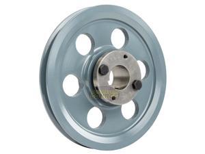 Cast Iron 7.75" Single 1 Groove Belt A Section 4L Pulley w 1-1/8" Sheave Bushing Cast Iron 7.75" Single 1 Groove Belt A Section 4L Pulley w 1-1/8" Sheave Bushing