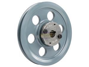 Cast Iron 8.25" Single 1 Groove Belt A Section 4L Pulley w/ 3/4" Sheave Bushing Cast Iron 8.25" Single 1 Groove Belt A Section 4L Pulley w/ 3/4" Sheave Bushing