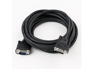 10ft DB9 9 Pin Serial RS232 Cable Male to Male Null Modem Cord RS232c TX RX Wire