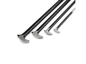 4pc Steel Heel Pry Bar Set 6" 13" 16 20" Aligning End Toe Crow Foot Rolling Head 4pc Steel Heel Pry Bar Set 6" 13" 16 20" Aligning End Toe Crow Foot Rolling Head