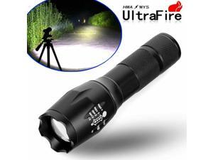 Tactical 15000LM T6 Power LED Zoomable Flashlight + 18650Charger USA