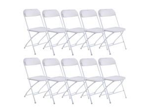 5/10PACK Commercial Wedding Quality Stackable Plastic Folding Chairs White/Black 5/10PACK Commercial Wedding Quality Stackable Plastic Folding Chairs White/Black